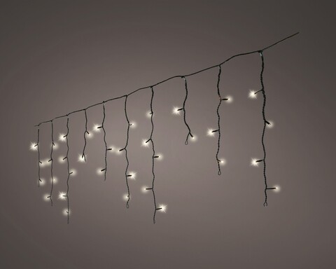 Instalatie cu 8 functii Icicle, Lumineo, 2000 cm, 490 LED-uri, lumina calda