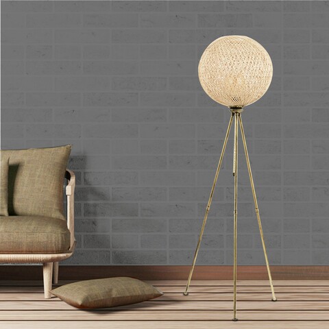 Lampadar, pied - gold, fullhouse, 35 x 138 cm, 1 x e27, 60w, auriu