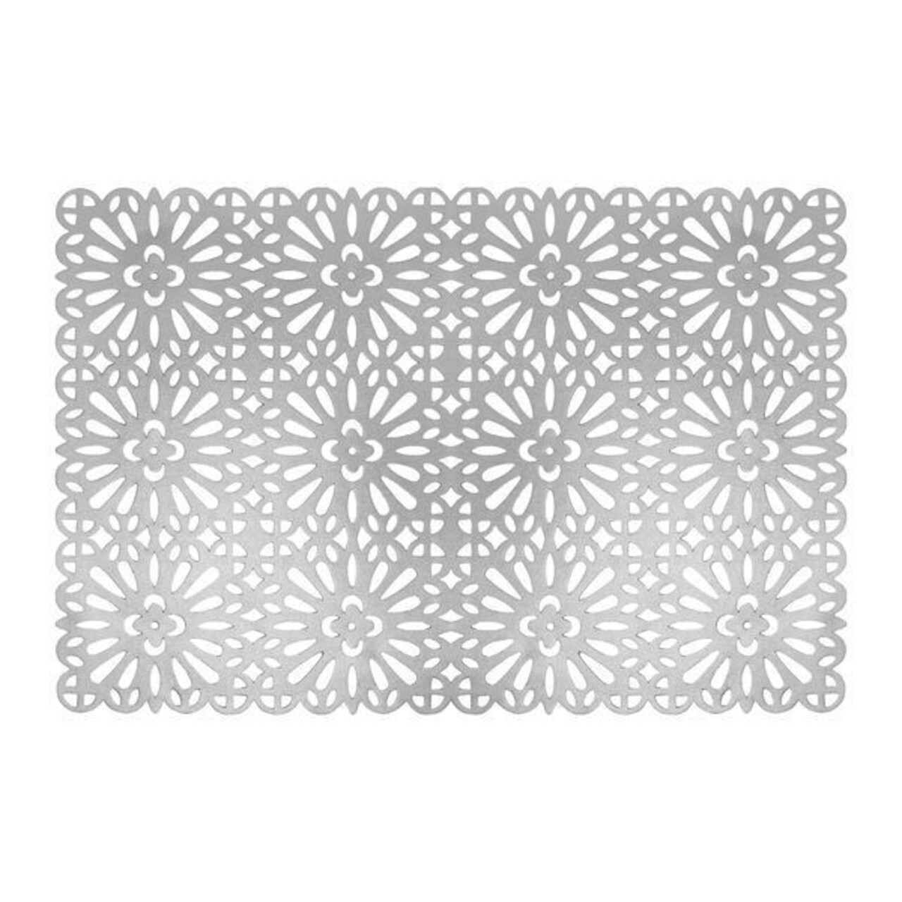 Suport farfurie Glamour Style, Ambition, 30x45 cm, PVC, argintiu
