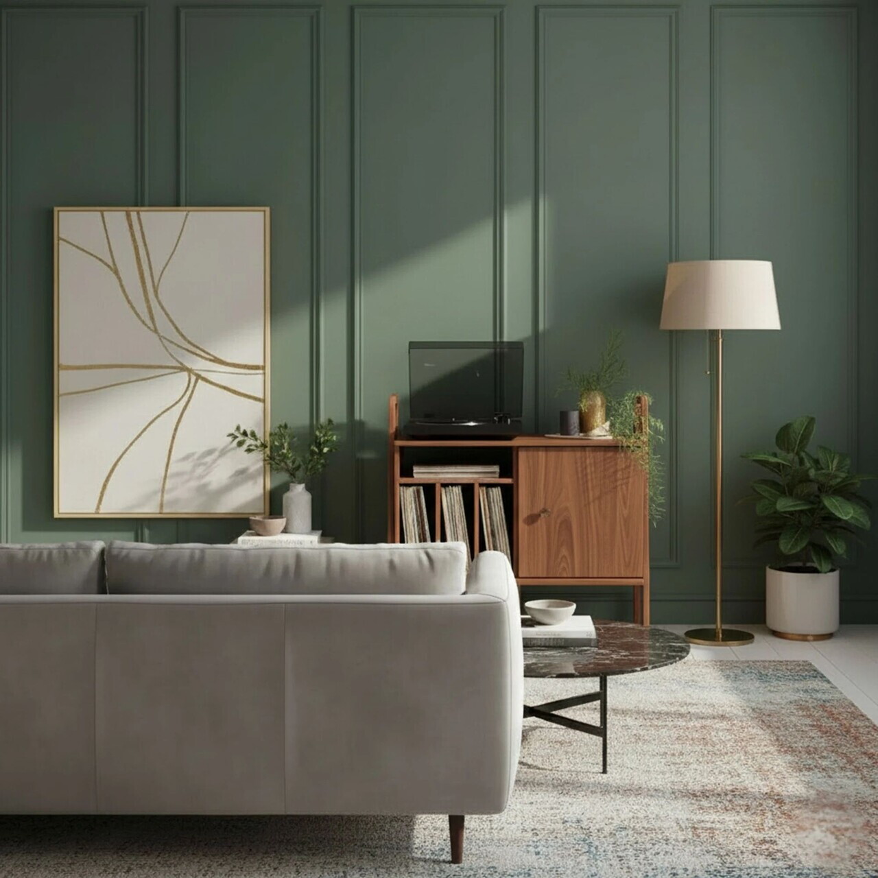 Consola, Hanah Home, CPT4836-100, 100x90x40 cm, PLACAJ CARPEN, Maro — imaginea 2