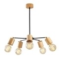 Candelabru Xanthos N-853, Noor, 51 x 59 cm, 5 x E27, 100W, negru