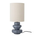 Lampa de masa, Bloomingville, Fabiola, 1 x E27, 24x51 cm, sticla/in, albastru