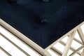 Bancheta cu suport incaltaminte Glam, Mauro Ferretti, 120x40x45 cm, fier, negru/auriu