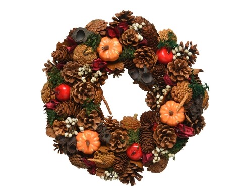 Coronita decorativa Pumpkins, Decoris, 32x8 cm, multicolor