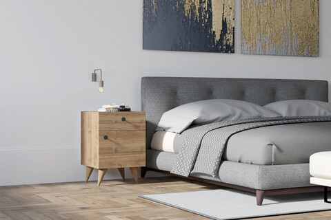 Noptiera, Puqa Design, Pila, 40x60x43.8cm, PAL, Nuc 40x60x43.8cm imagine 2022