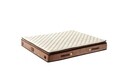 Saltea de pat, Niron, W Cotton 180x200 cm Double Size Firm Mattress, Husă: %100 Bumbac tricotat, Alb/Maro