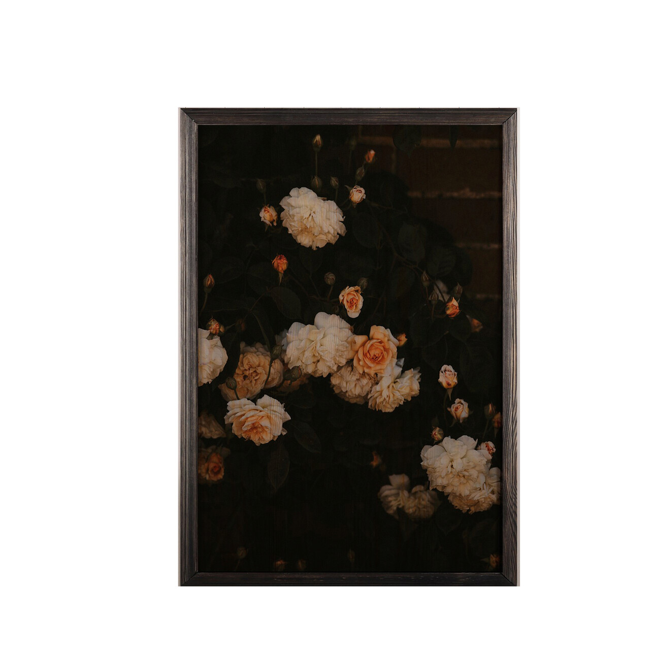 Tablou decorativ, White Flowers XL, Lemn, Lemn, Multicolor - 1 | YEO