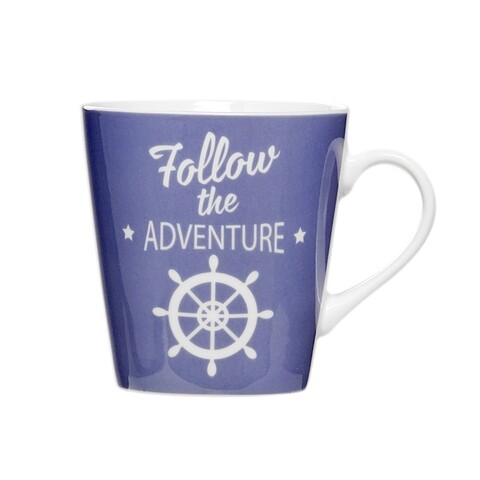 Cana follow the adventure, ambition, portelan, 330 ml, multicolor