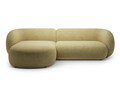 Coltar stanga 3 locuri, Kate, Micadoni, 285x176x76 cm, tesatura structurata, galben melanj