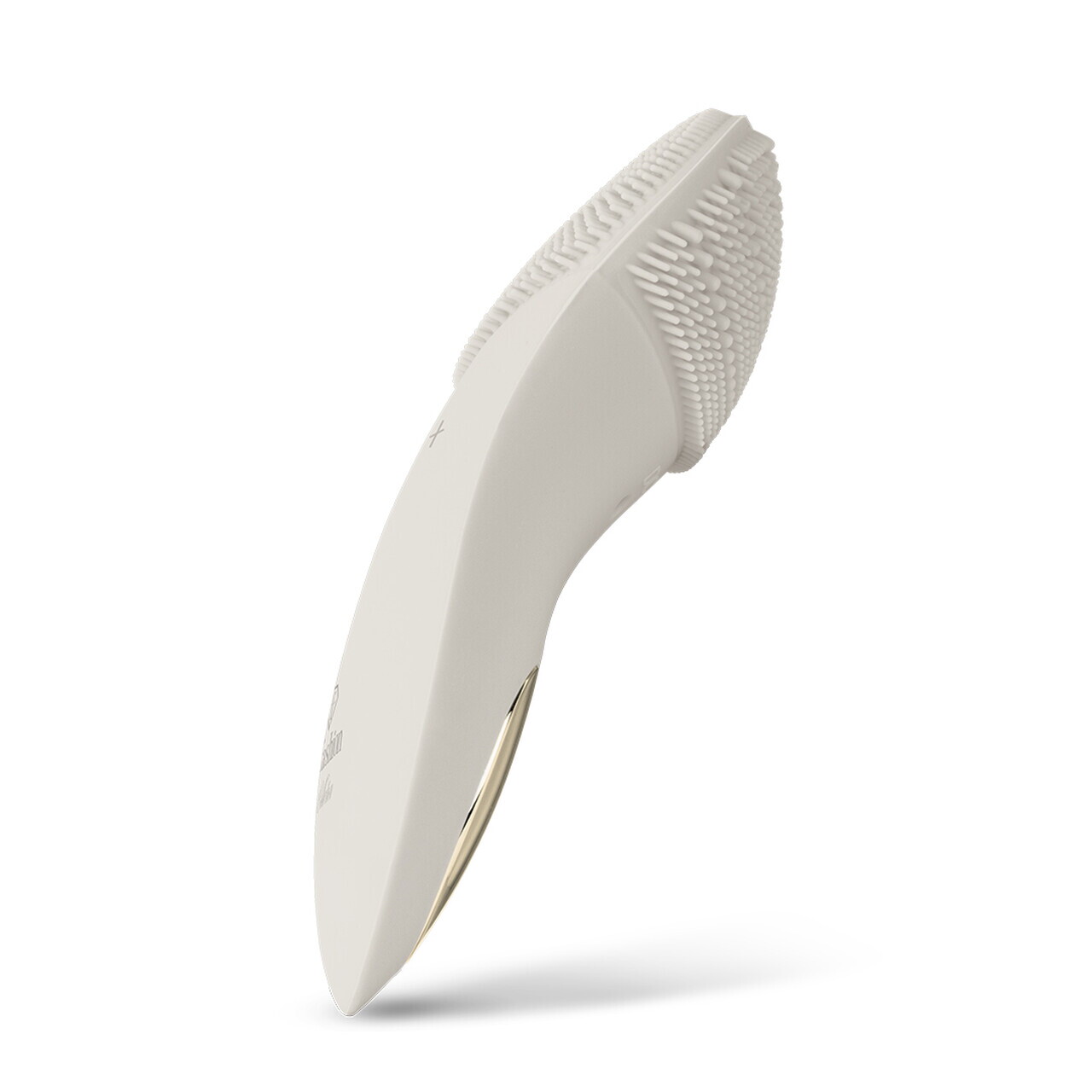 Aparat curatare faciala Fashion TV, Matte Cream-Gold, 14.3x6.2x3.7 cm, silicon, crem - imagine 3