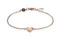 Bratara, Emily Westwood, Rose Gold Heart, inox, auriu