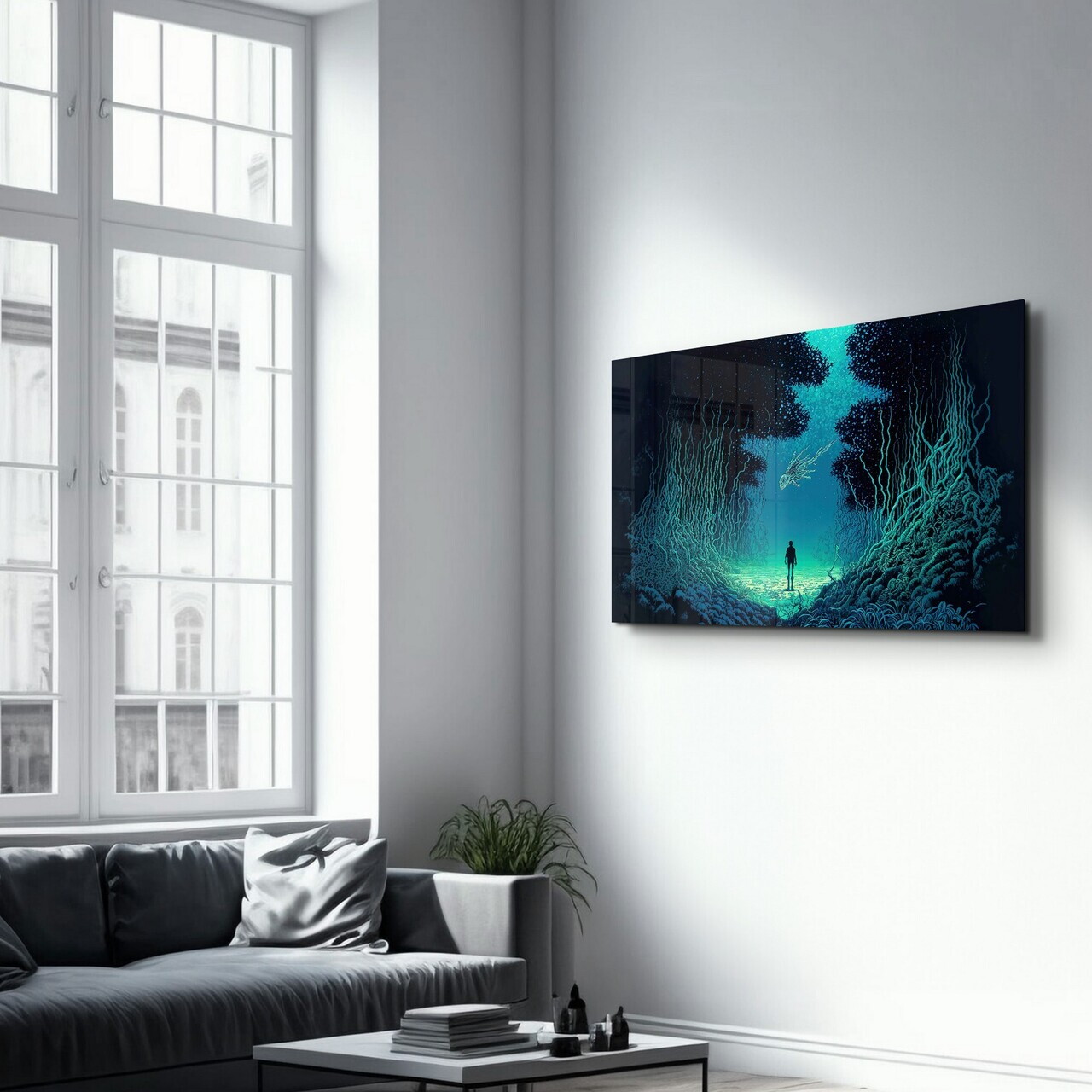 Tablou decorativ, SPR-1032, Dimensiuni: 46 x 72 cm, Multicolor — imaginea 4