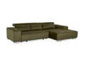 Coltar dreapta, Dallas, 307x185x73 cm, Verde olive