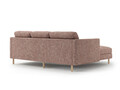 Coltar stanga 3 locuri, Eden, Micadoni, 223x150x90 cm, tesatura structurata, roz melanj