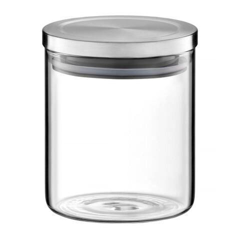 Borcan din sticla cu capac metalic roxy, ambition, 720 ml