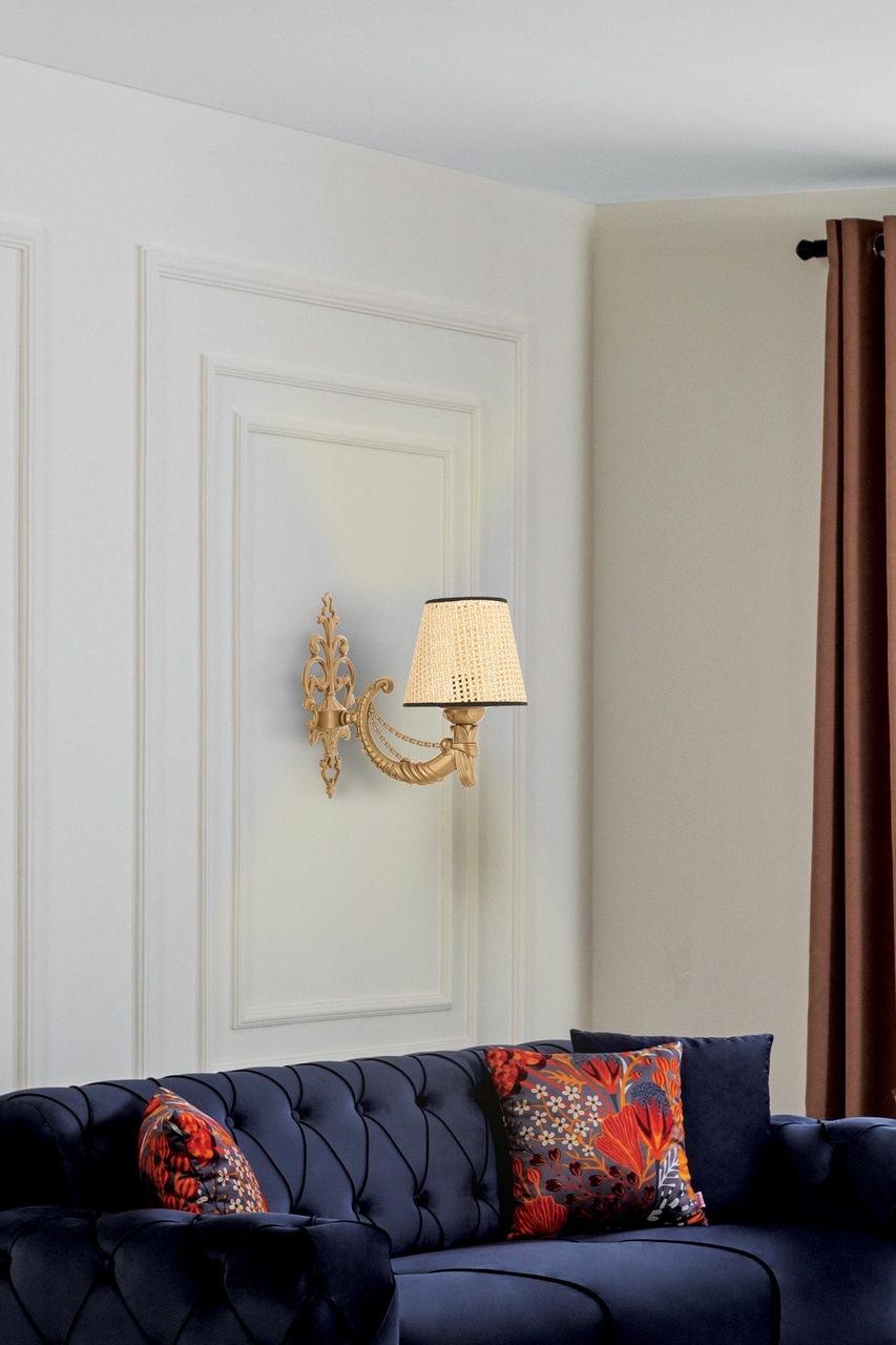 Aplica de perete, Opviq, 390FLH2344, Natural / Aur - view 2