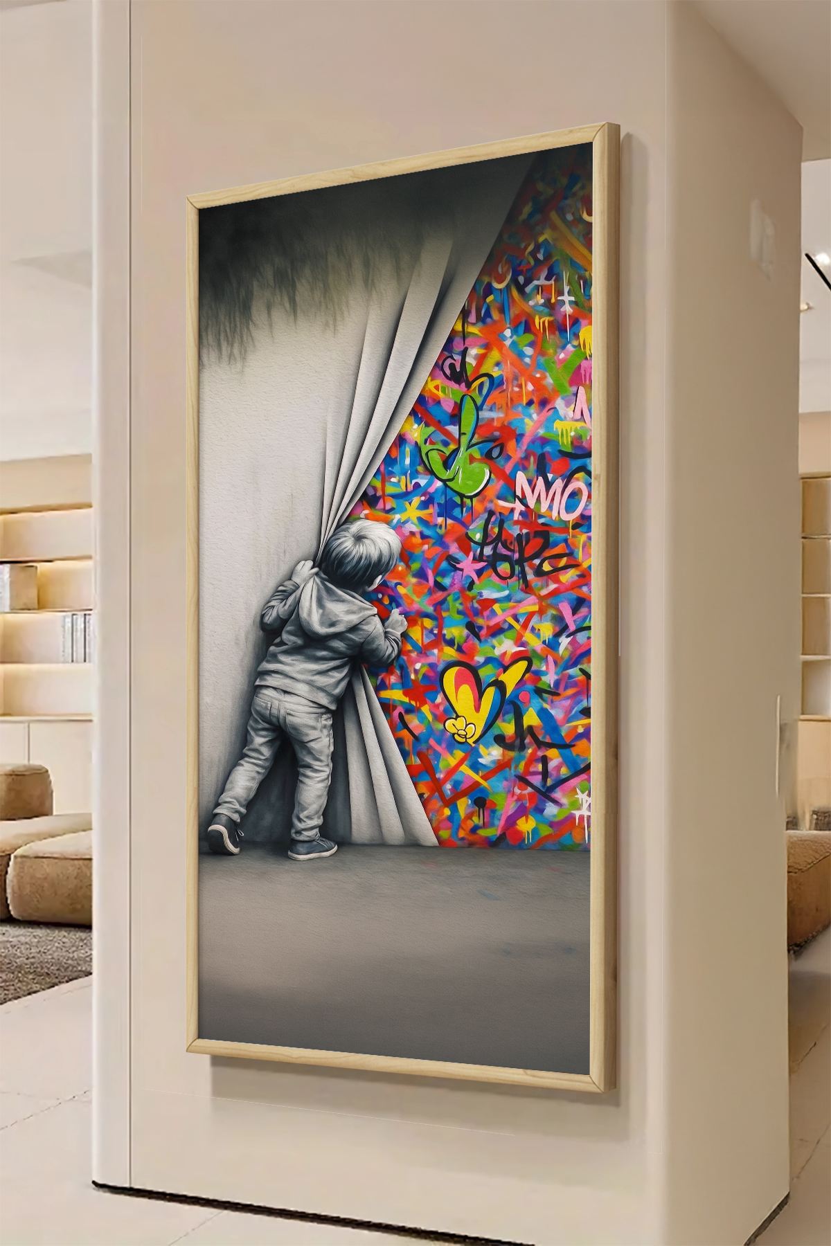 Tablou decorativ, Artbnkdky3-3370, MDF, Multicolor