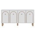 Consola, Odessa, Orıon, 150x73x36 cm, PAL, Alb