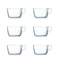 Set 6 cani, Luminarc, Nuevo, 500 ml, sticla, transparent
