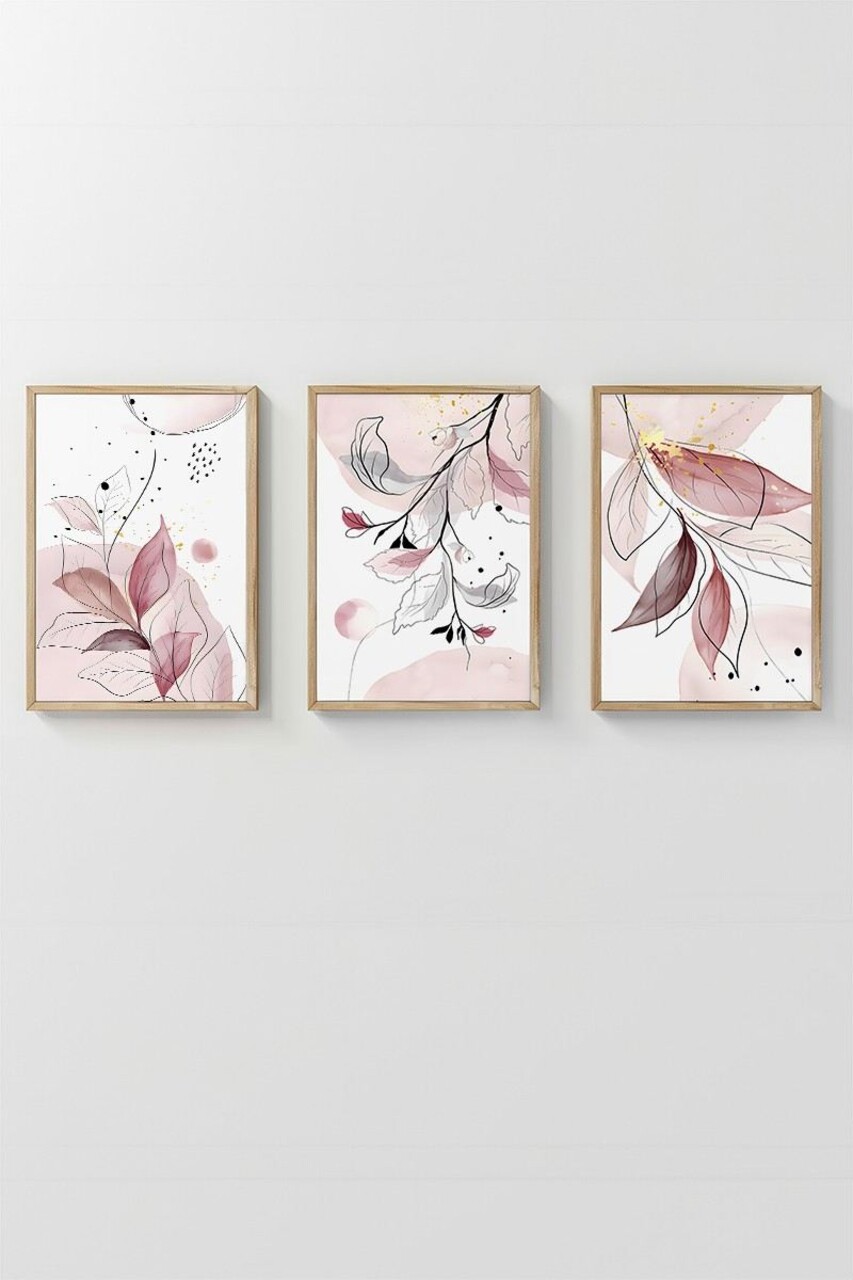 Set 3 tablouri decorative, Artsycllct41, MDF, Multicolor - view 2