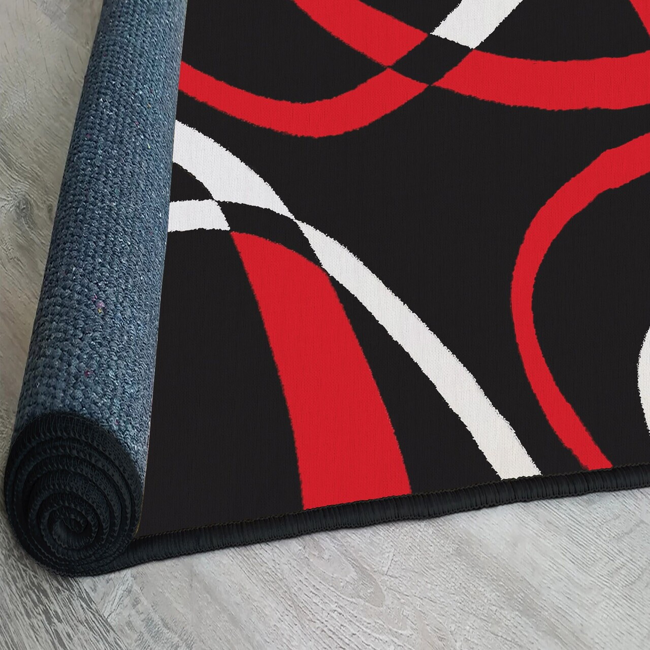 Covor, Woopamuk195, 100x150 cm, Negru — imaginea 4