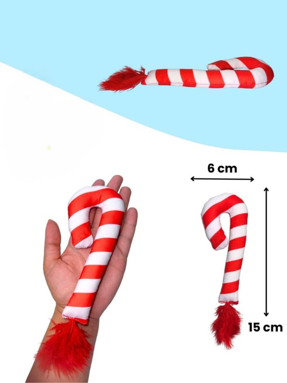 Jucărie pentru pisici, Paws &amp; Whiskers, Miyav 1001, 100% MATERIAL TEXTIL PLUȘOS, Multicolor - view 4
