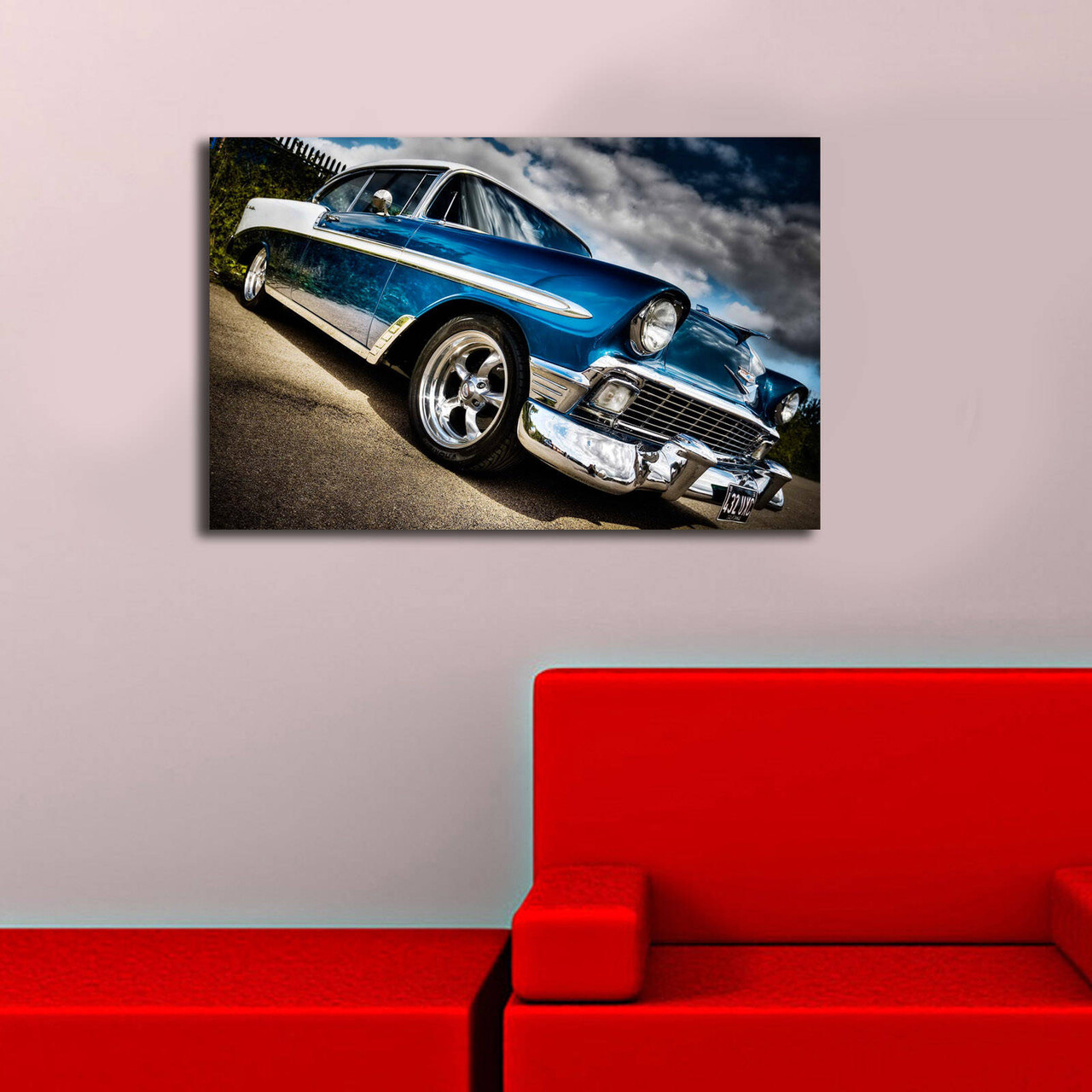 Tablou decorativ cu lumina LED, 4570DACT-46, Dimensiune: 45 x 70 cm, Multicolor - view 2