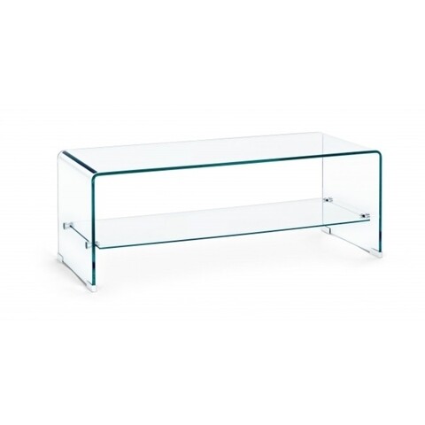 Masuta de cafea, iride rectangular, bizzotto, 100x40x38 cm, sticla