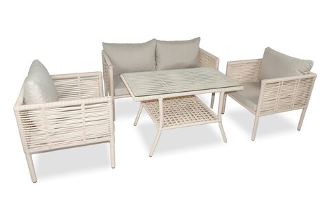 Set mobilier de gradina, jumilla, newyork 130, maro deschis