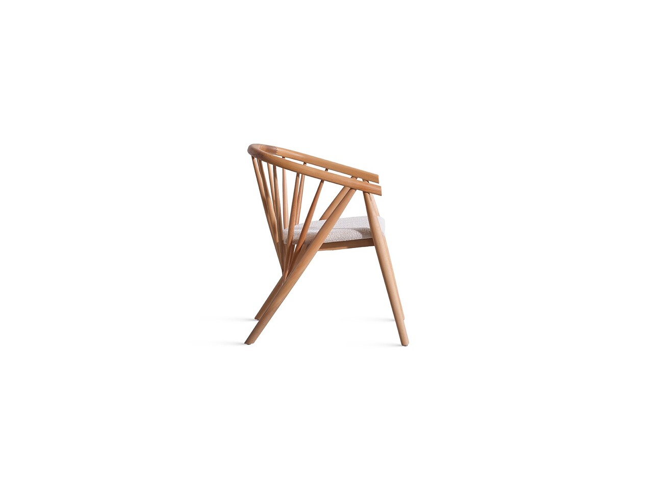Scaun, Fairfax, Rizoma, 57x76x58 cm, Natural - 2 | YEO