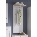 Cuier First Look, Romance, cu 2 agatatori si polita, 59x30x143 cm, PAL, alb/bej