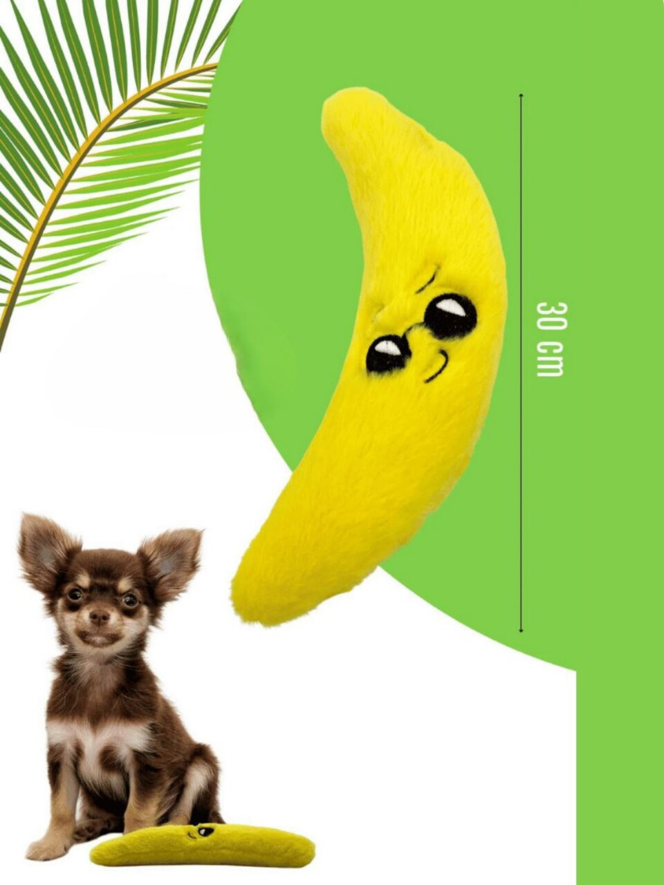 Jucărie pentru câini, Paws &amp; Whiskers, Havhav 1016, 100% MATERIAL TEXTIL PLUȘOS, Galben - imagine 2