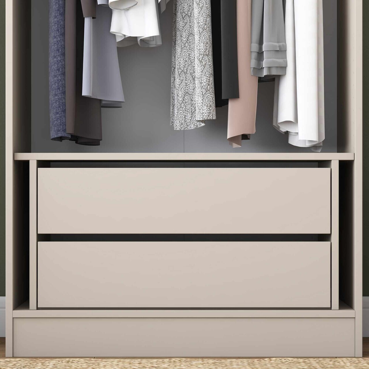 Dulap pentru haine, Hanah Home, BA139, 86.2x39.8x50 cm, Gresie — imaginea 2