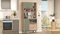 Dulap multifunctional, Locelso, RE4-SY, Stejar / Verde