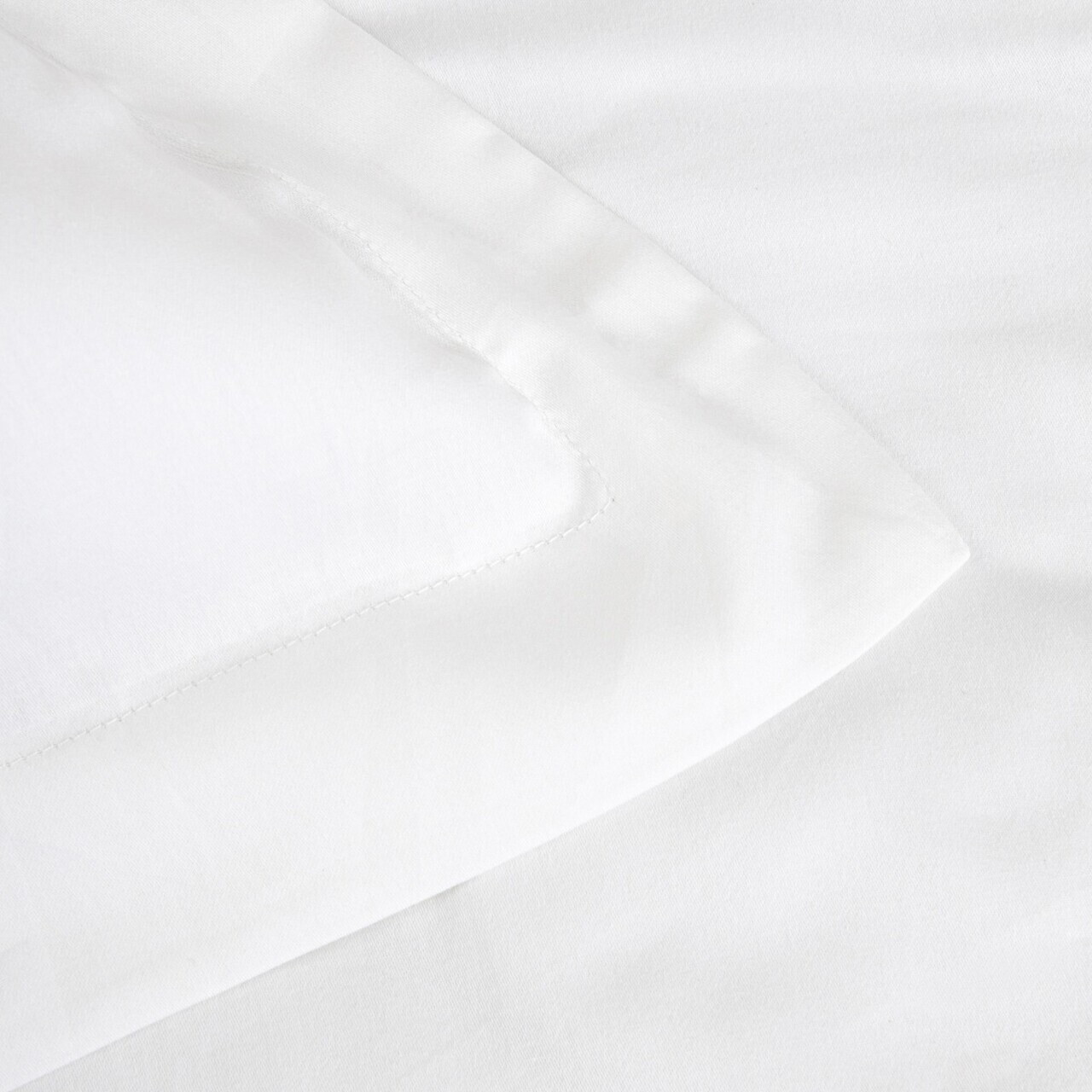 Lenjerie de pat King Size, Milo, Homla, 200x220 cm, 3 piese, bumbac satinat, alb — imaginea 2