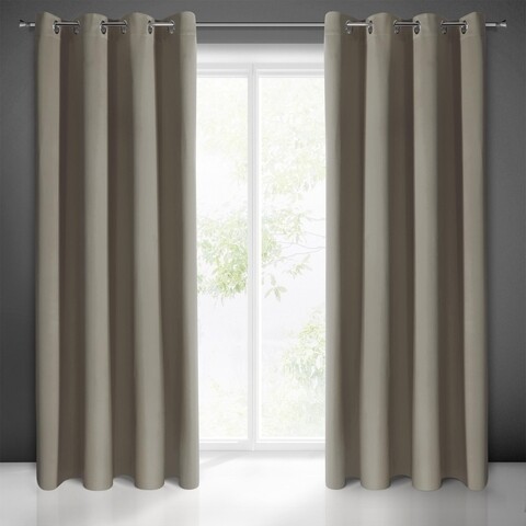 Draperie Eurofirany, Tylko, 135x250 cm, poliester, bej inchis