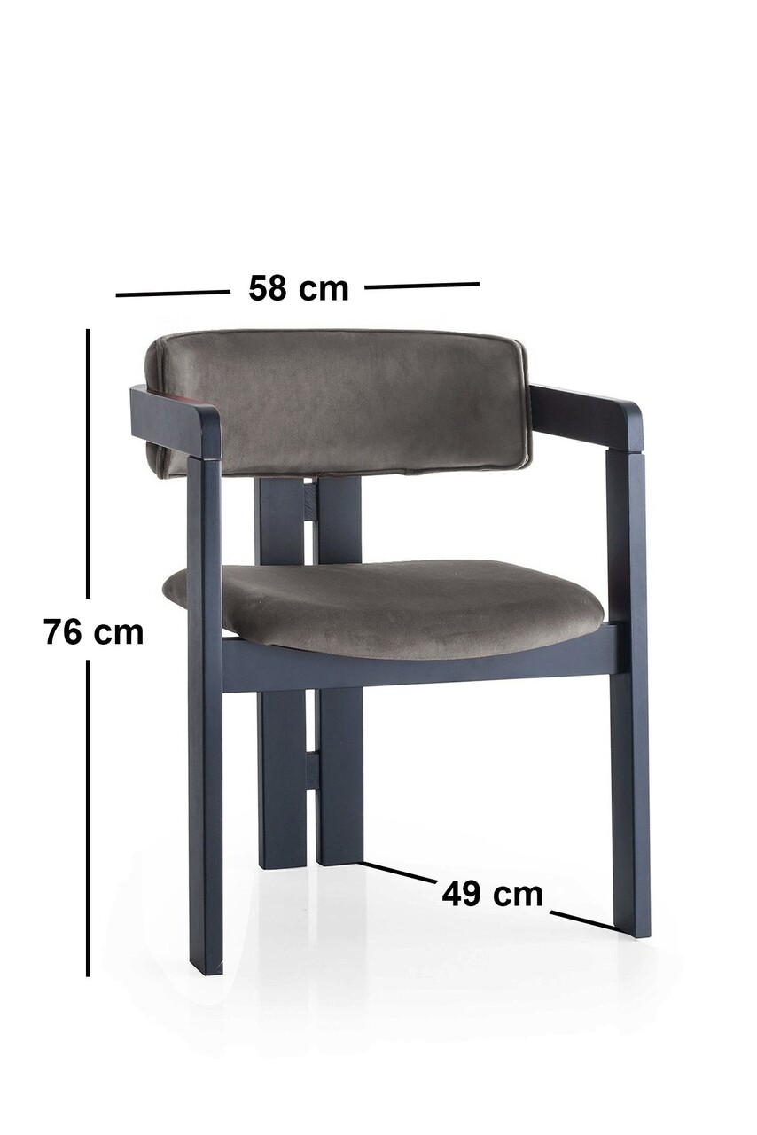Scaun, Nmobb, CO, Cadru: 100% LEMN, Negru / Antracit