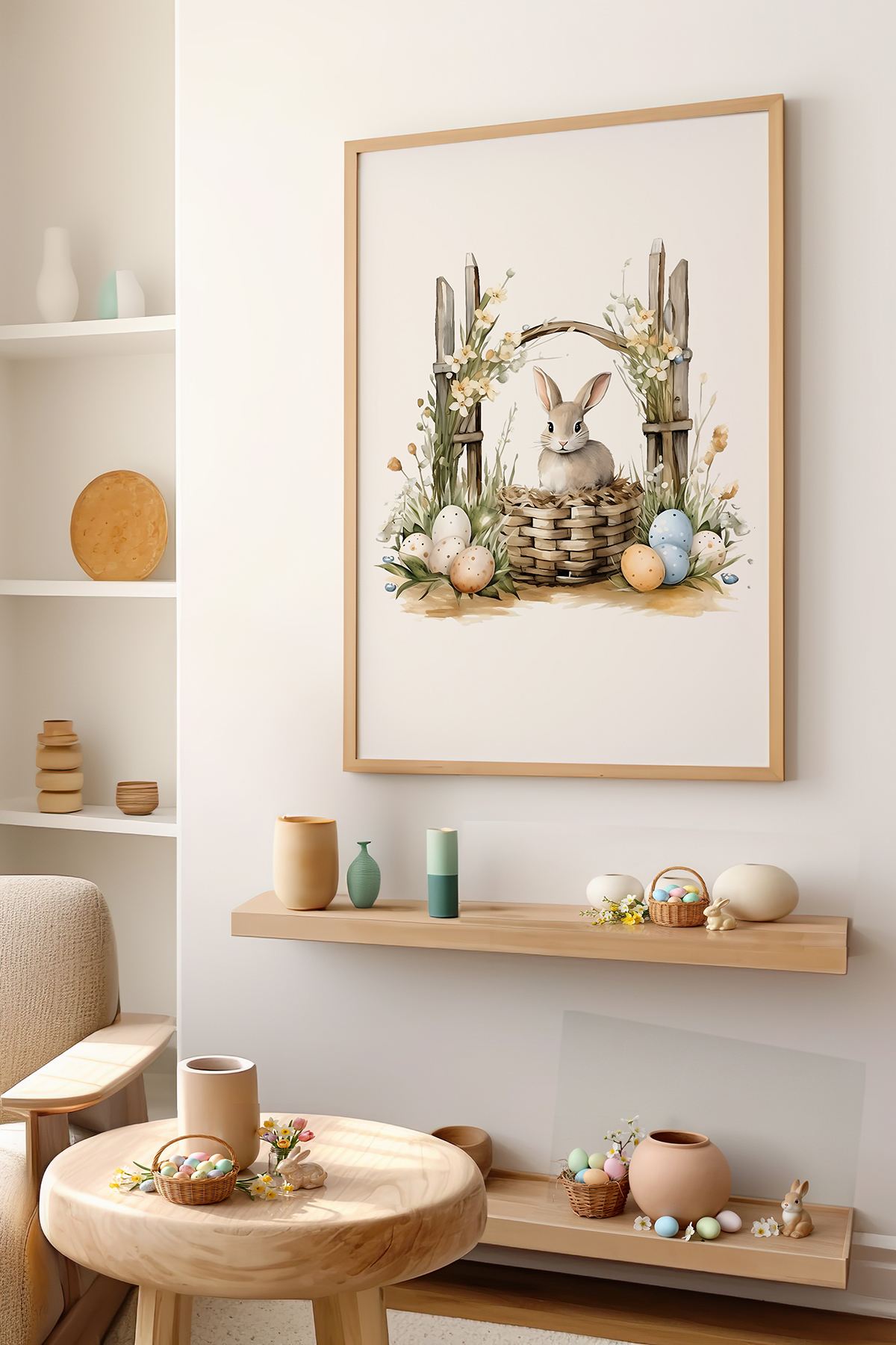 Tablou decorativ, Arteastermodel64-3348, MDF, Multicolor