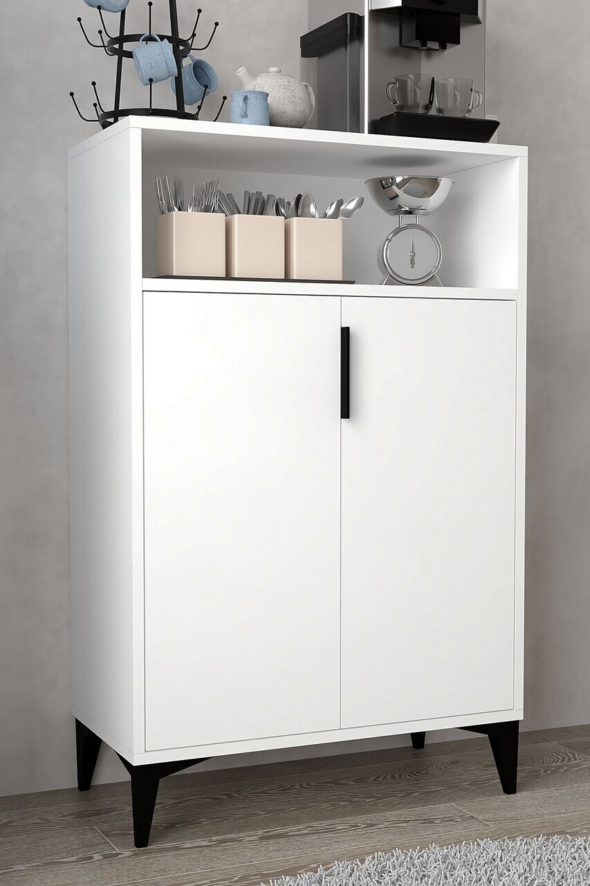 Dulap multifunctional, Hanah Home, Ada 1201, 72x114x36.5 cm, PAL, Alb — imaginea 4