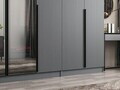 Dulap pentru haine, Hanah Home, Nisa, 315x210x52 cm, Antracit