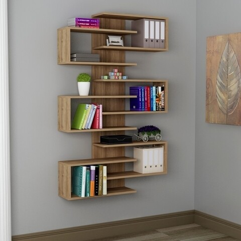 Biblioteca Lotus, Ametti, 75 x 21.3 x 161.3 cm, walnut Mobilier si saltele