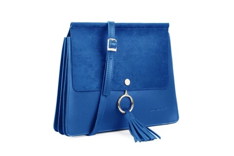 Geanta Beverly Hills Polo Club, 601, piele ecologica, albastru