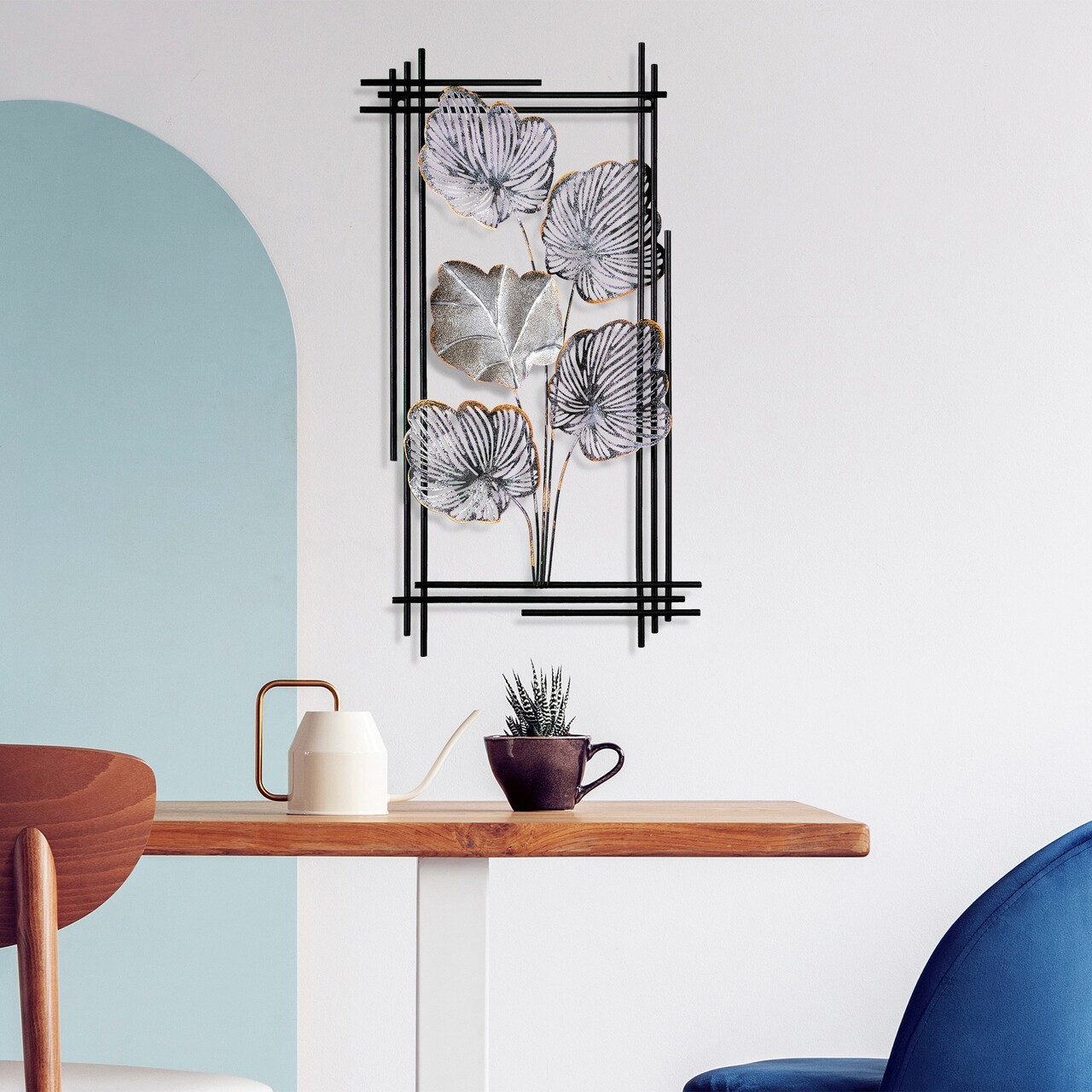 Decoratiune de perete, Daiyu 2, Dimensiuni: 48 x 87 x 4 cm, Multicolor - view 2