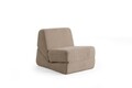 Canapea extensibilă cu 1 loc, Artie, 560ARE4171, Cadru: FĂRĂ CADRU, Crema inchisa