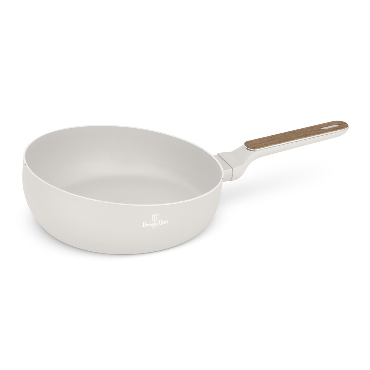 Tigaie flip Berlinger Haus, Sahara Nordic, 26 cm, aluminiu, crem mat/natur - imagine 3