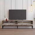 Comoda TV, Hommy Craft, Istanbul 2, 180x35x47 cm, PAL, Nuc / Marmură Albă