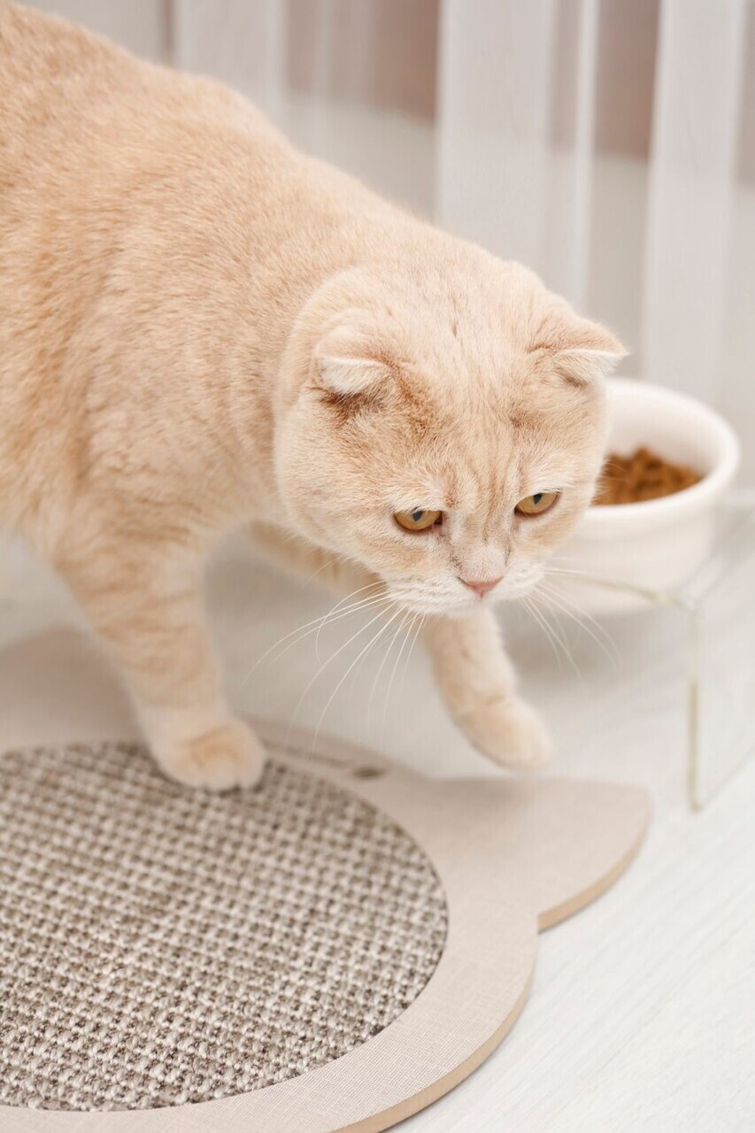 Covoras de zgariat pentru pisici, Paws &amp; Whiskers, Kedi, MDF, Gri - 2