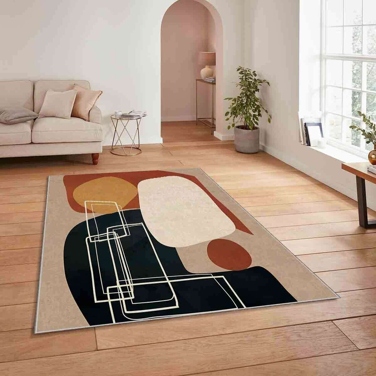 Covor, Shml9, 180x280 cm, Poliester, Multicolor — imaginea 3