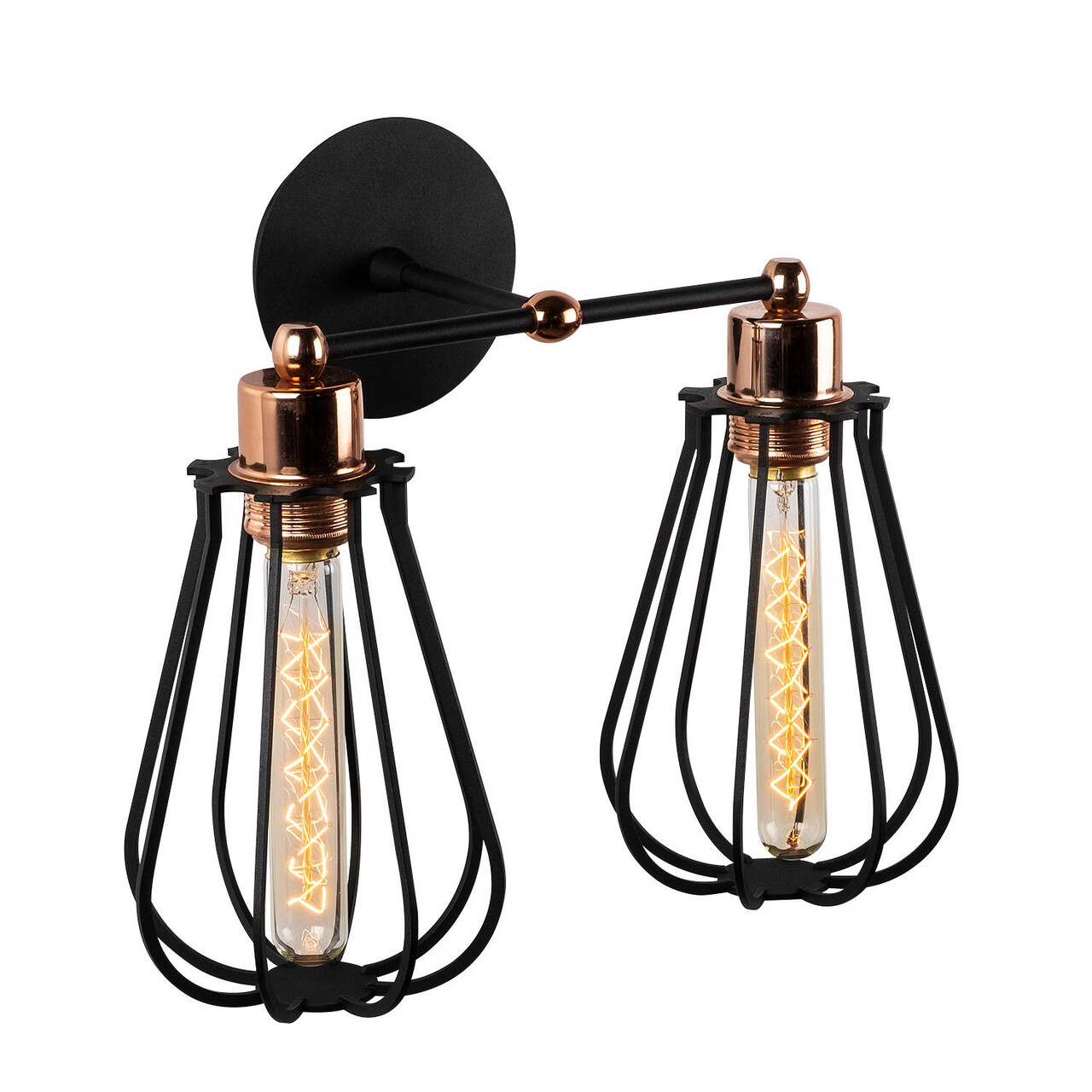 Aplica de perete, Alby, 525NOR3178, Metal, Negru/Bronz - 2 | YEO