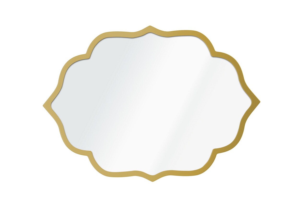 Oglinda decorativa, Lumisfera, Velvet 30 x 42, Auriu - 1 | YEO